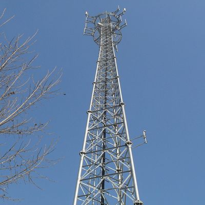 Factory Price 60m Self Supporting Telecom Steel Tower Customized 3-Leg Tubular