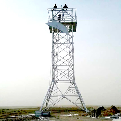 20m Galvanized Steel Structure Lattice Mast Observation Tower with Platform