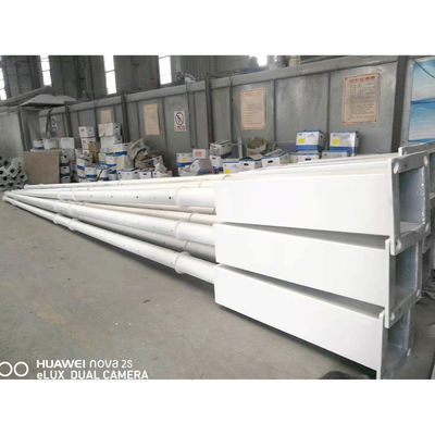 Tapered Conical Or Octagonal Street Light Pole Galvanized Steel for Residential