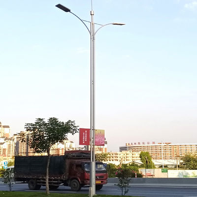 Tapered Conical Or Octagonal Street Light Pole Galvanized Steel for Residential