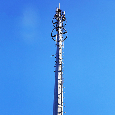 5G T Mobile High Mast Tower 30-60M Galvanized Steel Radio Microwave