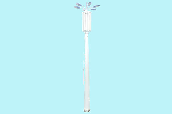 Powder Coated Galvanised Street Light Pole 12m Z Shape Q345B