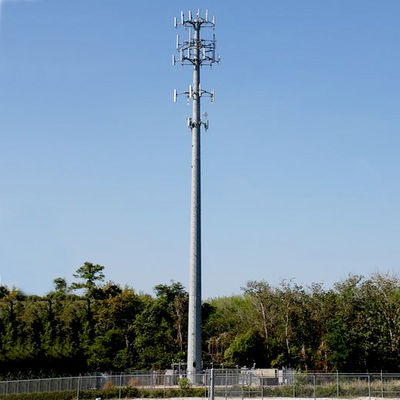 15m 3 Platform Steel Tubular Pole CDMA Galvanized Steel Towers