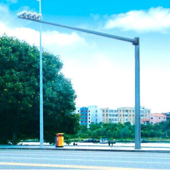Self Supporting 7 Shape CCTV Camera Poles 30m Octangular ISO9001